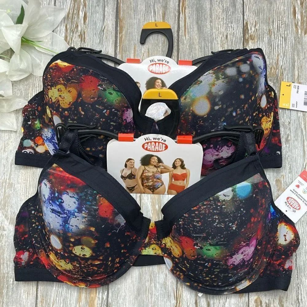Parade Padded Mesh Demi Bra 2-Pack Size L